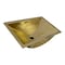 Nantucket Sinks 23.5In. X 15.5In. Hand Hammered Brass Rectangle Undermount Bathroom Sink with Overflow TRB2416-OF - alternate 1